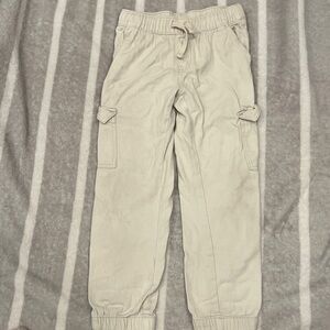 Cat & Jack Light Beige Joggers  (6-7) Girl